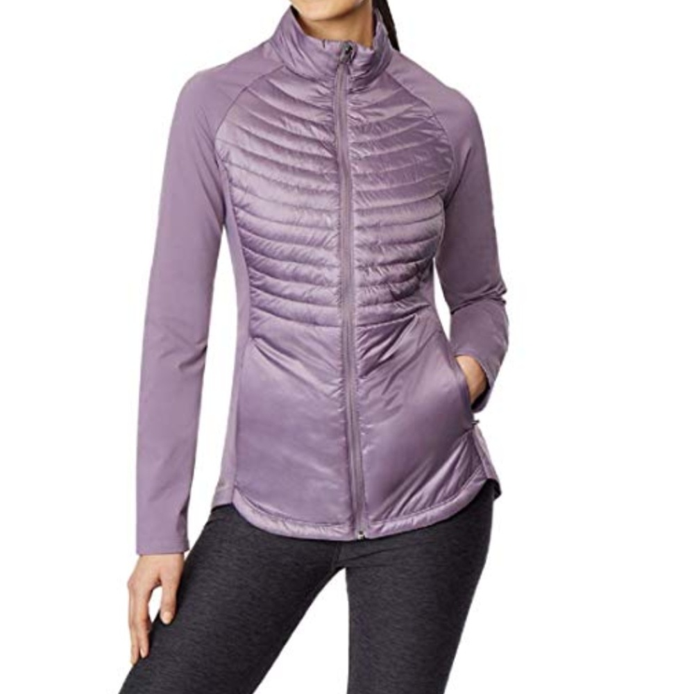 Women’s Plum Full Zip Mixed Media Jacket